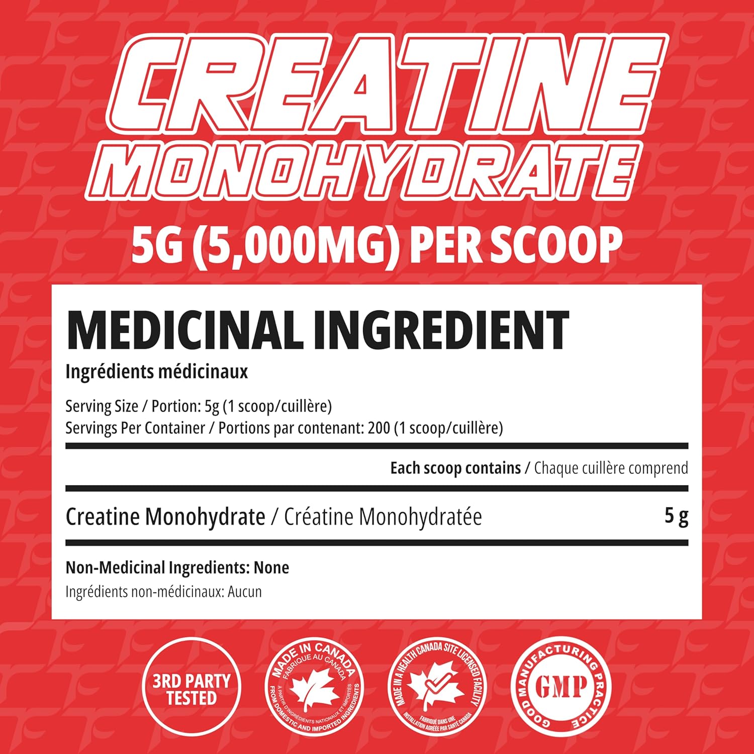 Creatine Monohydrate Powder - 200 Servings